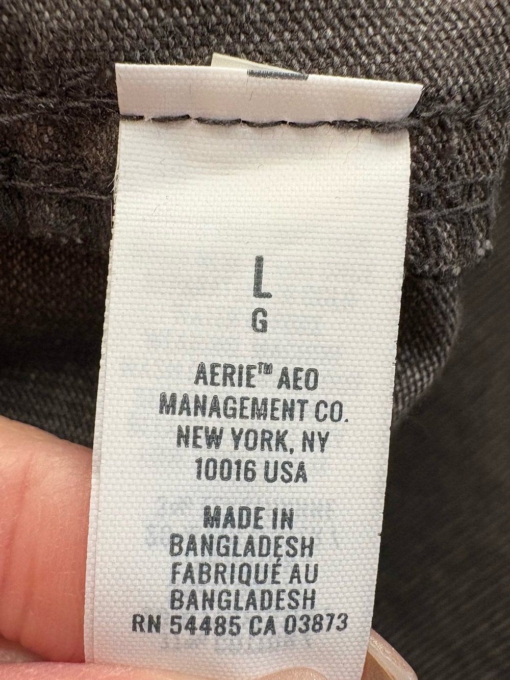 Aerie Corduroy Stretch Overalls Charcoal Grey – Women's Size Large - Picture 8 of 9